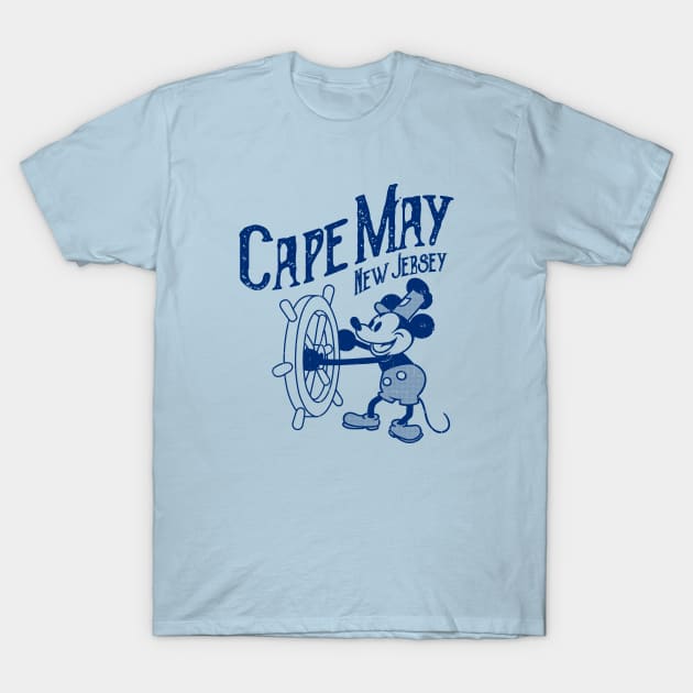 Steamboat Willie - Cape May NJ T-Shirt by ROBZILLANYC